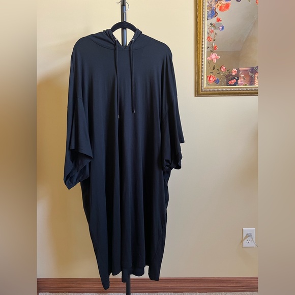 Yohji Yamamoto Shirt Unisex Hooded Black Size L (3 Japanese)